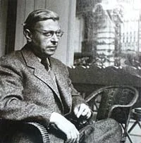Jean-Paul Sartre - Portrait photograph