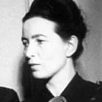 Simone de Beauvoir - Portrait photograph